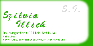szilvia illich business card